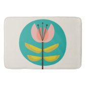 Retro Mideeuw Flower Badmat (Voorkant)