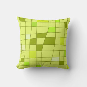 Retro Mideeuw Kunst verhitte Chartreuse Kussen