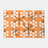 Retro Mideeuw MCM Stippen Sinaasappel Deurmat (Voorkant)