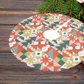 Retro Mideeuw Moderne Scandinavische Kerstmis Kerstboom Rok