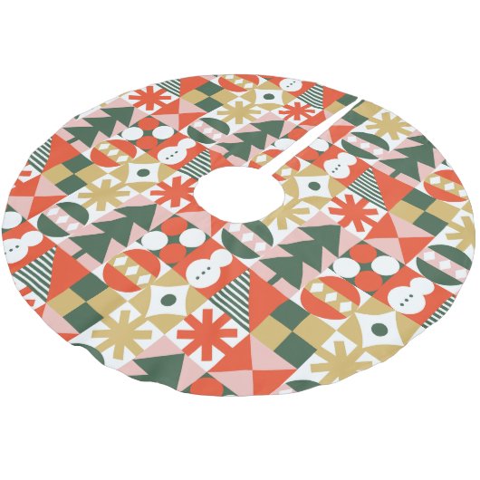 Retro Mideeuw Moderne Scandinavische Kerstmis Kerstboom Rok (Gekanteld)