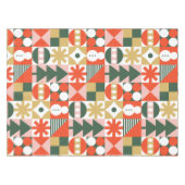 Retro Mideeuw Moderne Scandinavische Kerstmis Tafelkleed (Voorkant (Horizontaal))