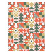 Retro Mideeuw Moderne Scandinavische Kerstmis Tafelkleed (Voorkant)