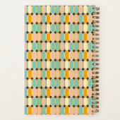 Retro Mideeuw Ovalen Patroon Notitieboek (Achterkant)