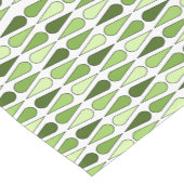 Retro Mideeuw Teardrops Chartreuse Korte Tafelloper (Hoek)
