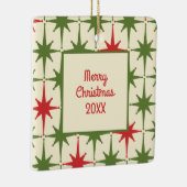 Retro Mideeuwse moderne kerststaarkresten Jaar Keramisch Ornament (Rechts)