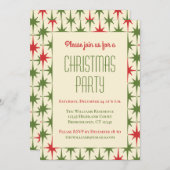 Retro  Mideeuwse moderne kerststerren Kaart (Voorkant / Achterkant)