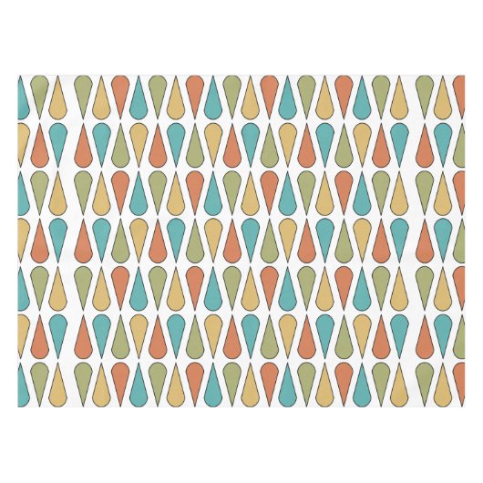 Retro Mideeuwse tapijten kleurrijk Tafelkleed (Voorkant (Horizontaal))