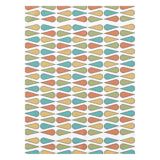 Retro Mideeuwse tapijten kleurrijk Tafelkleed (Voorkant)