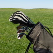 Retro Midnight Three Pin Stripes with Name Golfheadcover (Insitu)