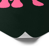 Retro Mijn baarmoeder Mijn keuze, Feminist Pro-cho Poster (Hoek)