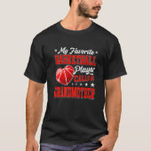 Retro Mijn favoriete Basketball Player roept me Gr T-shirt (Voorkant)