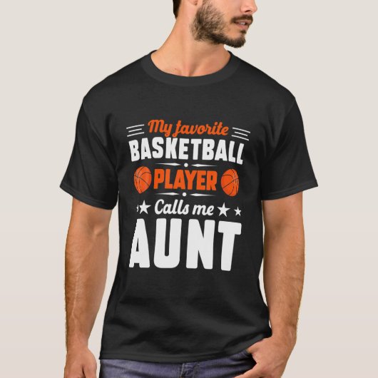 Retro Mijn favoriete Basketball Player roept me Ta T-shirt (Voorkant)