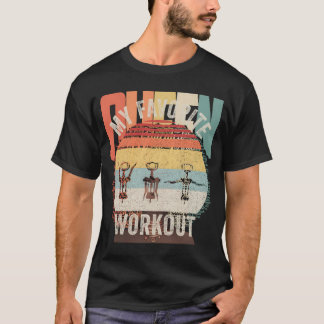  Retro Mijn favoriete Workout Wijn Drink Co T-shirt