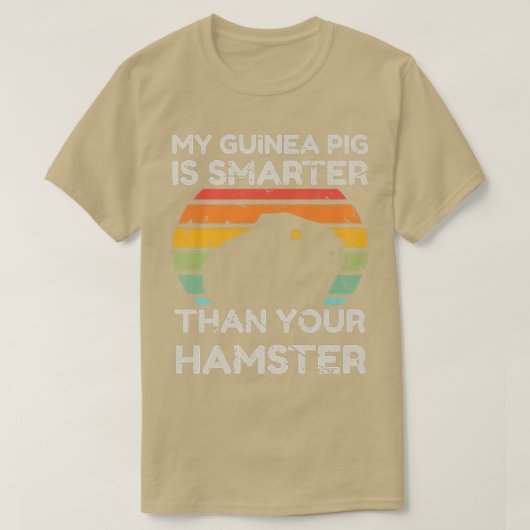 Retro  Mijn Guinee Varken is slimmer dan je H T-shirt (Design voorkant)