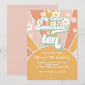 Retro Mijn kleine zonnige 10e verjaardag Kaart (Voorkant / Achterkant)
