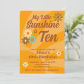 Retro Mijn kleine zonnige 10e verjaardag Kaart (Staand voorkant)