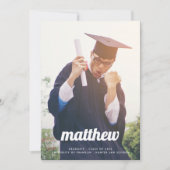 RETRO MIJN NAAM IS University Two Photo LAW AFSTUD Aankondiging (Voorkant)