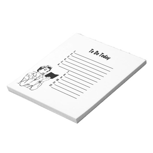 Retro Mijn Notitieblok Lijst controleren (Linkerzijde)