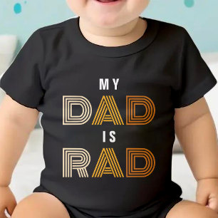 Retro Mijn vader is Rad Kinderen Vaderdag Romper