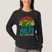 Retro  Milfs Man I Love Frogs Gezegde Kikker T-shirt (Voorkant)