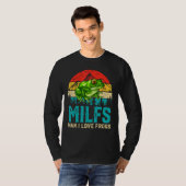 Retro  Milfs Man I Love Frogs Gezegde Kikker T-shirt (Voorkant volledig)