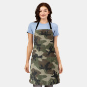 Retro Militair Camouflagepatroon Schort (Gedragen)