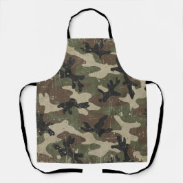 Retro Militair Camouflagepatroon Schort