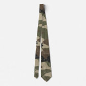 Retro Militair Camouflagepatroon Stropdas (Achterkant)