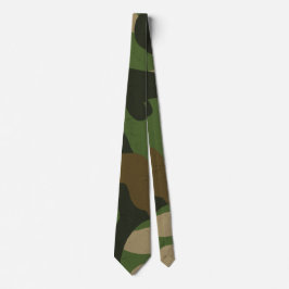 Retro Militair Camouflagepatroon Stropdas