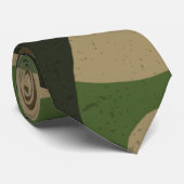 Retro Militair Camouflagepatroon Stropdas (Opgerold)