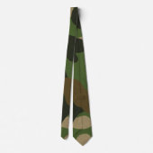 Retro Militair Camouflagepatroon Stropdas (Achterkant)