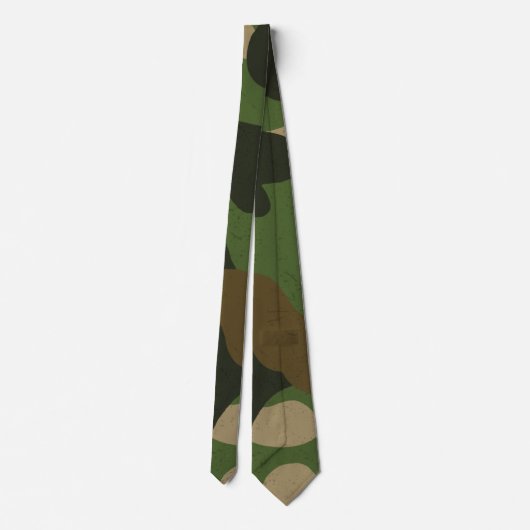 Retro Militair Camouflagepatroon Stropdas (Achterkant)