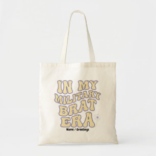 Retro Militair Kind Tijdperk Groovy Paardenbloem P Tote Bag