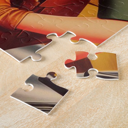 Retro Militaire Pinup Legpuzzel (Zijkant)