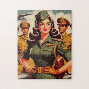 Retro Militaire Pinup Legpuzzel