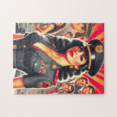 Retro Militaire Vrouw Legpuzzel (Horizontaal)