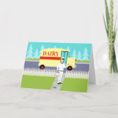 Retro Milkman Vaderdag Kaart (Voorkant)