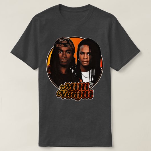 Retro Milli Vanilli Tribute 2 T-shirt (Design voorkant)