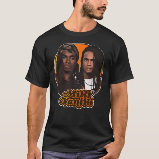 Retro Milli Vanilli Tribute Classic T-Shirt (Voorkant)