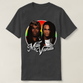 Retro Milli Vanilli Tribute T-shirt (Design voorkant)