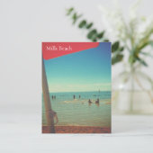 Retro Mills Beach, Mornington Briefkaart (Staand voorkant)