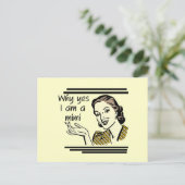 Retro Mimi T-shirts en Giften Briefkaart (Staand voorkant)