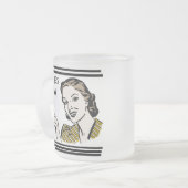 Retro Mimi T-shirts en Giften Matglas Koffiemok (Voorkant links)