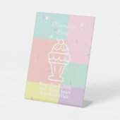 Retro Mimosa Bar Reclamebord Met Voetstuk (Voorkant)