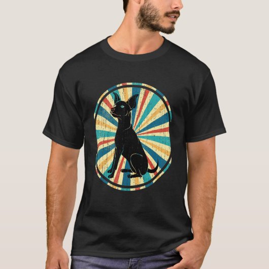Retro Min Pinscher T-shirt (Voorkant)