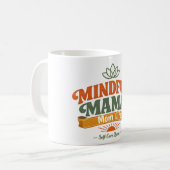 Retro Mindful Mama Moeder Leven Koffiemok | Zen Yo (Voorkant links)