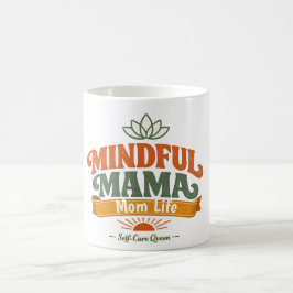 Retro Mindful Mama Moeder Leven Koffiemok | Zen Yo