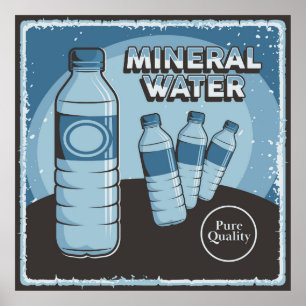 retro -  mineraalwaterbedrijf poster