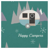 Retro Mini Camper Caravan Custom Fabric Stof (Close Up)